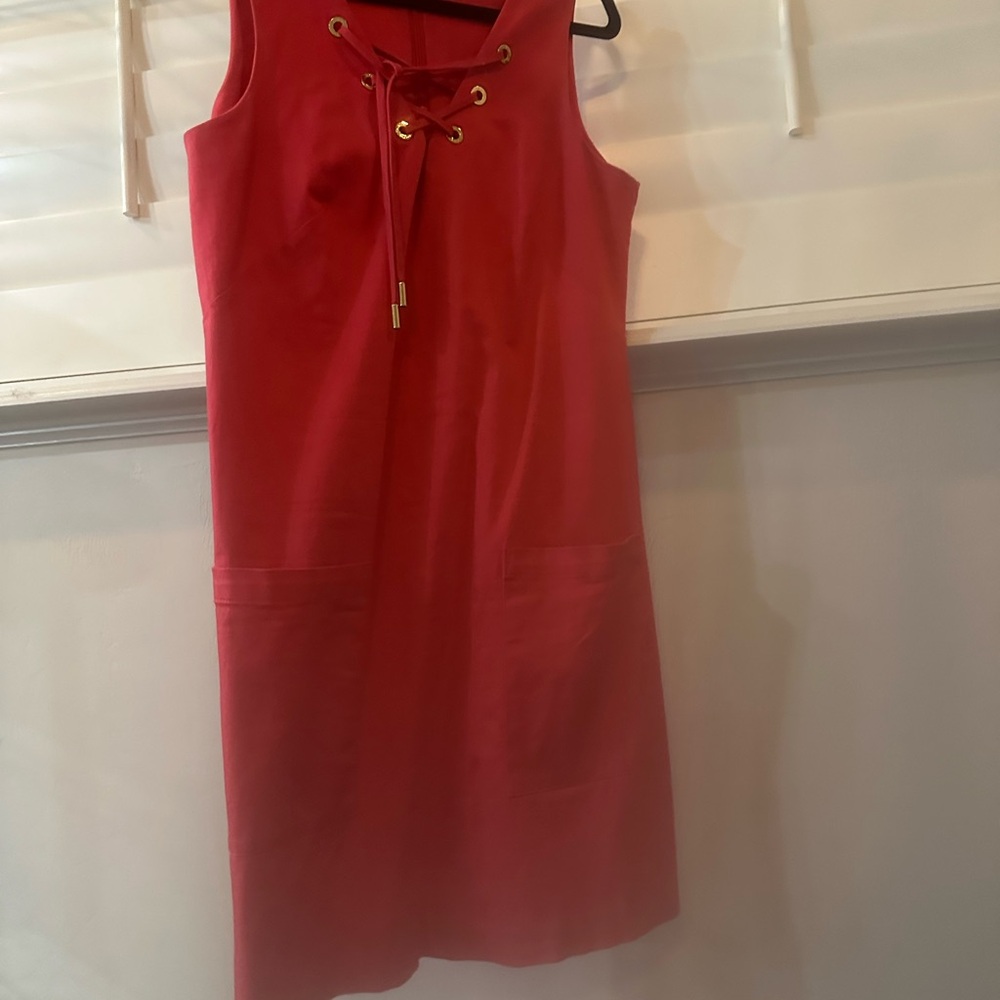 Calvin Klein Hot Pink Sleeveless Sheath Dress